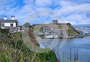 Cliffs overlooking the town of Howth