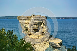 cliffs pictured rocks national lakeshore  Lake Superior Michigan