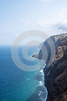 Cliffs of Ponta do Pargo in Madeira, Portugal photo