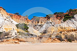 Cliffs at Praia da Falesia