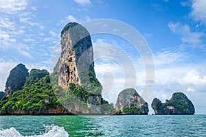 Cliffs on Railay beach, Krabi, Thailand