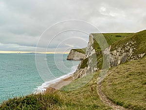 Cliffs and Rocks close to the Durdle Door