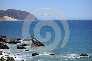 Cliffs and Rocks at Ocean Coast, Point Mugu, CA