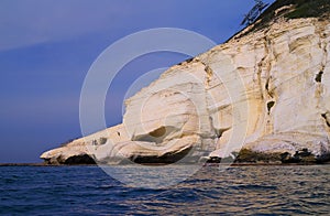 Cliffs of Rosh Hanikra east Mediterranean sea northwest Israel