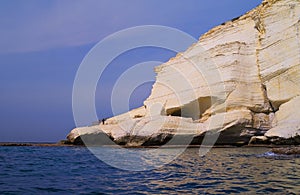 Cliffs of Rosh Hanikra east Mediterranean sea northwest Israel