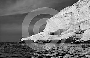 Cliffs of Rosh Hanikra east Mediterranean sea northwest Israel