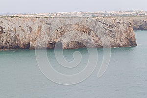 Cliffs and Sagre village in Cabo de Sao Vicente