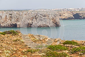 Cliffs and Sagre village in Cabo de Sao Vicente