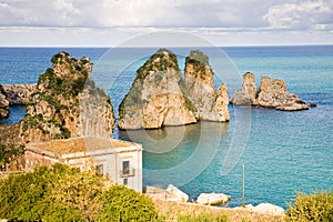 Cliffs Scopello, Sicily