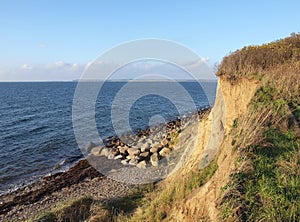 Cliffs by the seashore Denmark