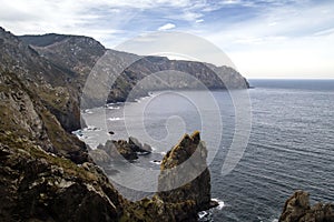 Cliffs in Serra da Capelada, Galicia, Spain photo