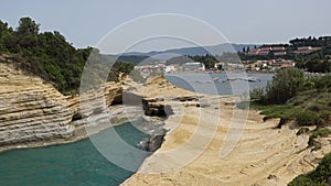 Cliffs in Sidari , Corfu , Greece