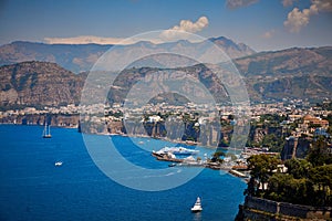 The cliffs of Sorrento Italy