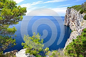 Cliffs in Telascica Nature Park, Croatia.