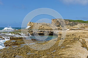 Cliffs Tidal Pools and Rock Ledges of Punta Las Tunas