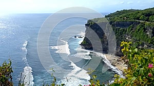 Cliffs of Uluwatu Temple in Ungasan Village of Bali Province, Indonesia