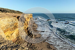 Cliffs on the west coast of France