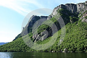 Cliffs of Western Brook Pond