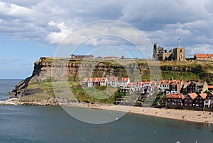 Cliffs in Whitby, England