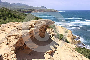 Cliffside ocean view photo