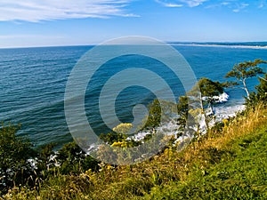 Cliffside View of Ocean photo