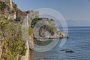 Cliffside View of the Old Fortress of Corfu