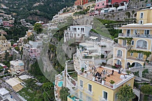 Cliffside village of Positano on southern Italy's Amalfi Coast.