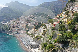 Cliffside village of Positano on southern Italy's Amalfi Coast.