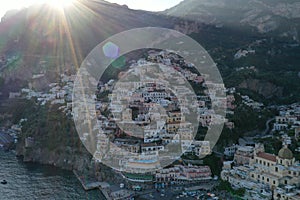 Cliffside village of Positano on southern Italy's Amalfi Coast.