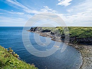 Clifftop walk at the Tomb of the Eagles, South Ronaldsay, Orkney