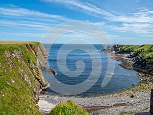 Clifftop walk at the Tomb of the Eagles, South Ronaldsay, Orkney