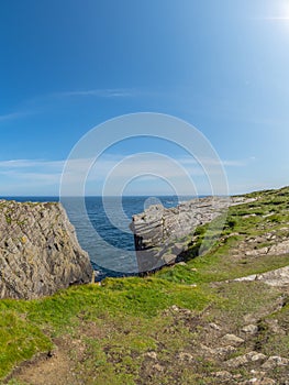Clifftop walk at the Tomb of the Eagles, South Ronaldsay, Orkney