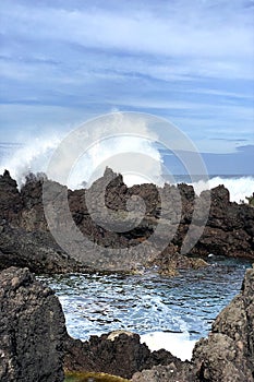 Cliffy Bay, Bisciotos, in Northern Terceira Island in the Azores