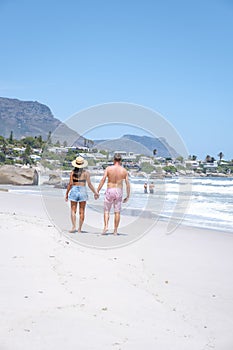 Clifton beach Cape Town South Africa, white sandy beach in Cape Town Clifton