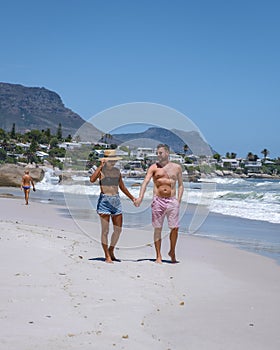 Clifton beach Cape Town South Africa, white sandy beach in Cape Town Clifton