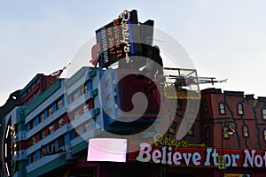 Clifton Hill at Niagara Falls in Ontario, Canada