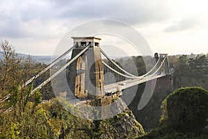 The Clifton Suspension Bridge in Bristol city