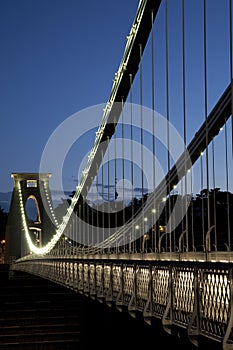 Clifton Suspension Bridge by Brunel, Illuminated a