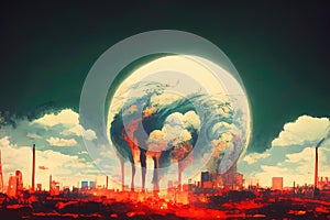 Climate change, Climate Apocalypse, Pollution, wildfires