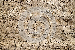 Climate change, Dry cracked earth background. Cracks in the ground texture.