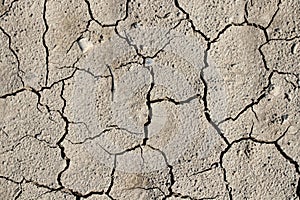 Climate change, Dry cracked earth background. Cracks in the ground texture.