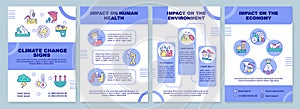 Climate change effects brochure template