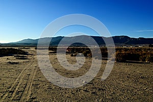 Climate change, global warming: Dry salt lake