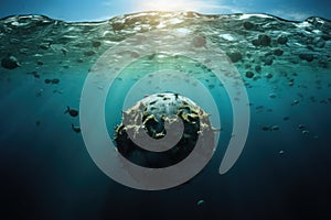 Climate change makes planet Earth drowning