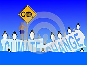Climate change with penguins