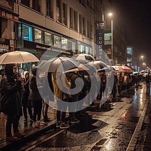 Climate Change Protesters Brave the Rain