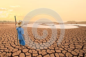 Climate change and World environmental concept. photo