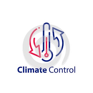 Climate control system, change temperature, air conditioning, cooling or heating