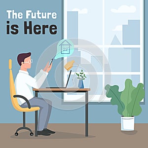 Climate control system social media post mockup