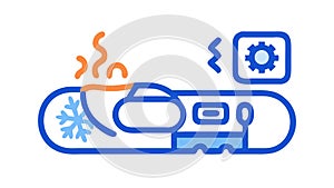 Climate Control Technology, Temperature Management System, vector design Generative AI